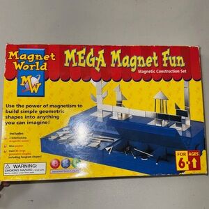 MEGA MAGNET Learning Science Play Set Construction Education Toy Build Boy Girl